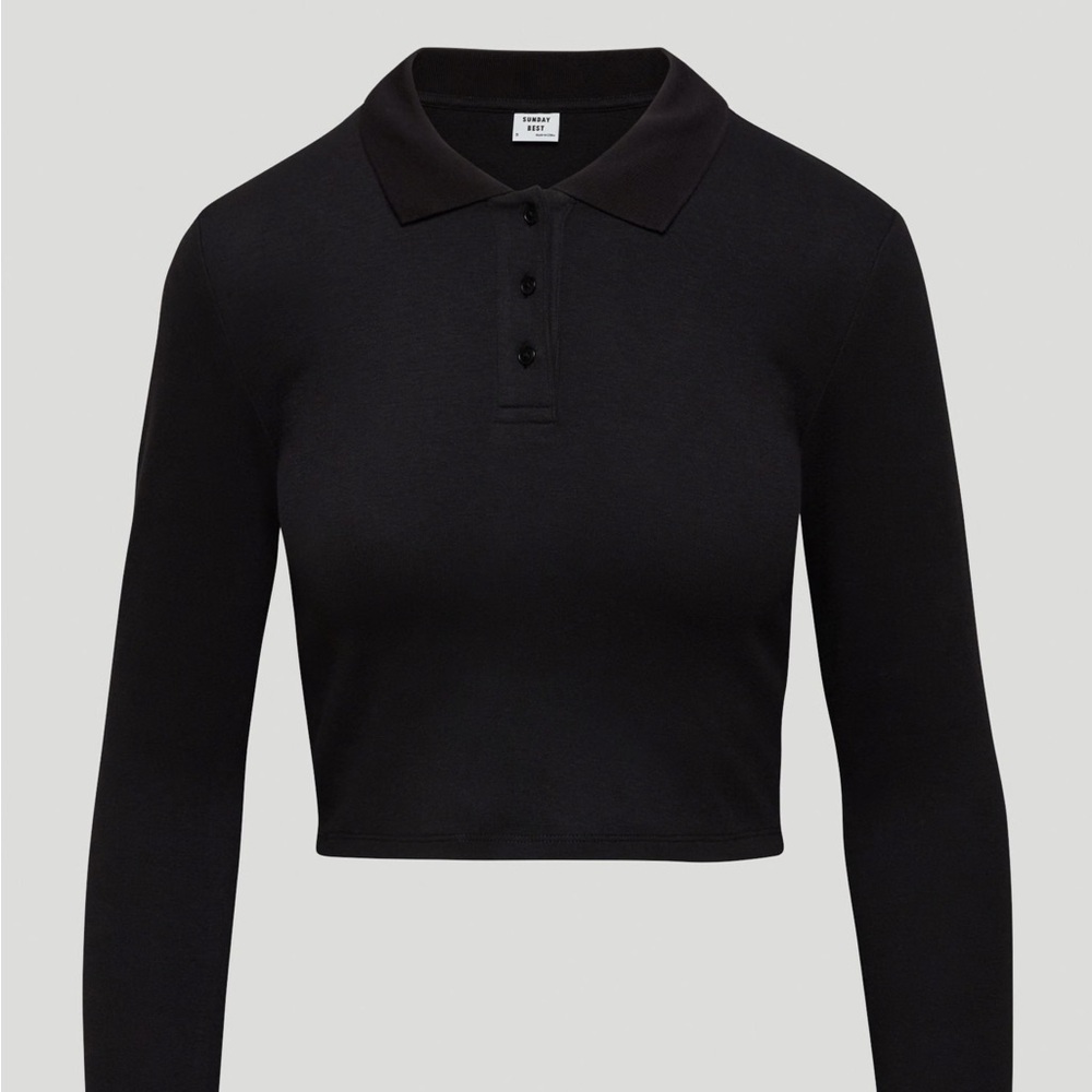 Sunday Best Aritzia Hugo Longsleeve Polo top